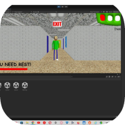 Baldi's basics in school with many characters