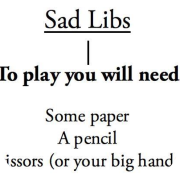 Sad Libs